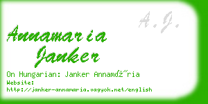 annamaria janker business card